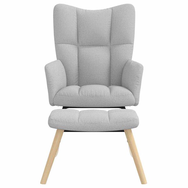 vidaXL &Kappa;&omicron;&upsilon;&nu;&iota;&sigma;&tau;ή &kappa;&alpha;&rho;έ&kappa;&lambda;&alpha; &mu;&epsilon; &upsilon;&pi;&omicron;&pi;ό&delta;&iota;&omicron; Cloud Grey Fabric