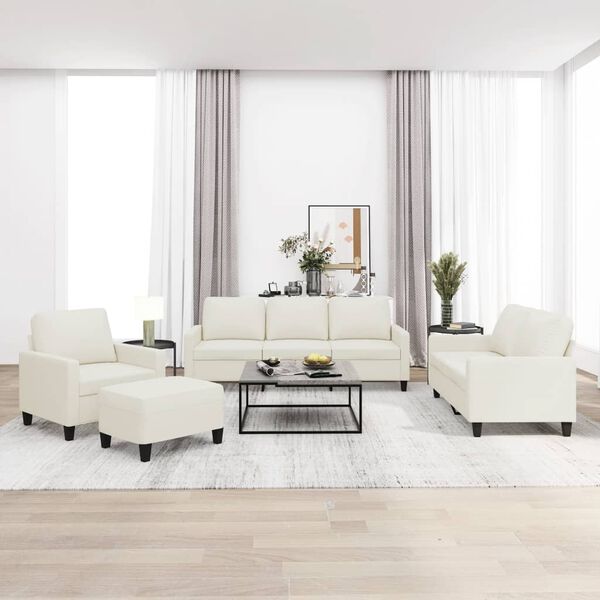 vidaXL &Pi;&omicron;&lambda;&upsilon;&theta;&rho;ό&nu;&epsilon;&sigmaf; &Sigma;&epsilon;&tau; 4 &Tau;&epsilon;&mu;&alpha;&chi;ί&omega;&nu; &Kappa;&rho;&epsilon;&mu; &Sigma;&upsilon;&nu;&theta;&epsilon;&tau;&iota;&kappa;ό &Delta;έ&rho;&mu;&alpha; &mu;&epsilon; &Mu;&alpha;&xi;&iota;&lambda;ά&rho;&iota;&alpha;