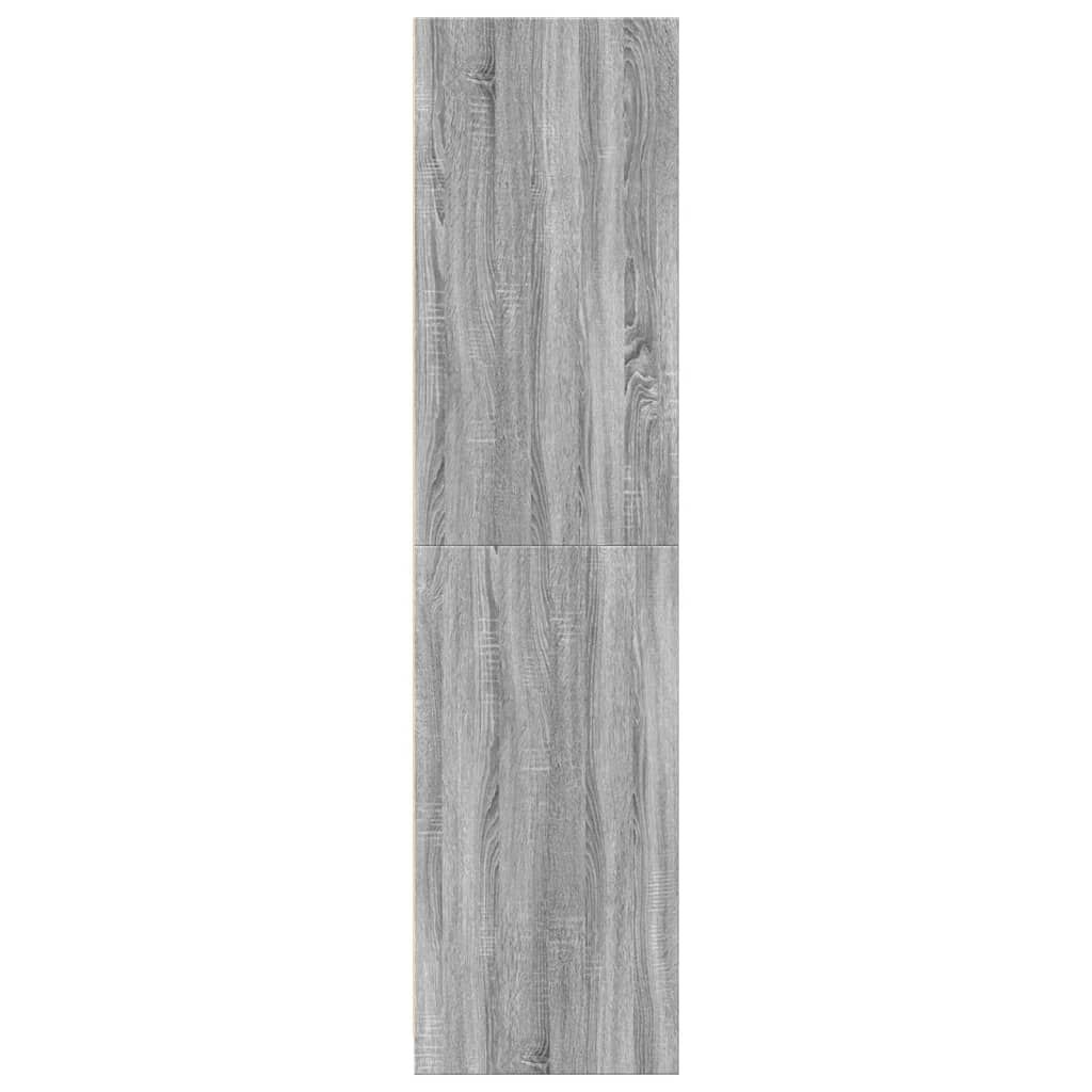 vidaXL Ντουλάπα Γκρι Sonoma 30x50x200 εκ. από Επεξεργασμένο Ξύλο