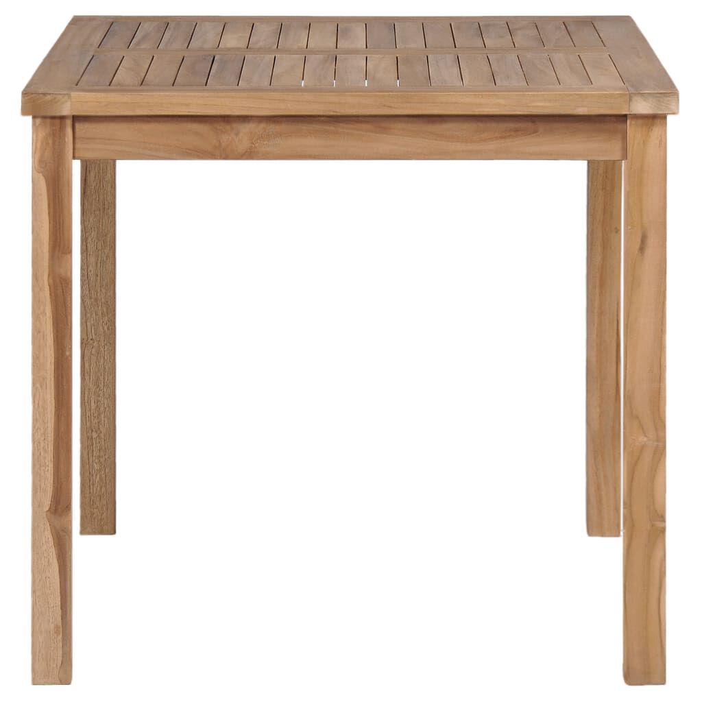 vidaXL Τραπέζι Κήπου 80 x 80 x 77 εκ. από Μασίφ Ξύλο Teak