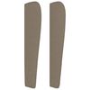 vidaXL Κεφαλάρι με Πτερύγια Taupe 83x23x118/128 εκ. Υφασμάτινο