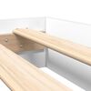 vidaXL Κρεβάτι Βιβλιοθήκης Λευκό 160 x 200 cm Επεξεργασμένο ξύλο