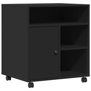 vidaXL Βάση Εκτυπωτή με Ρόδες Μαύρο 60x50x67 εκ.