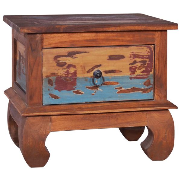 vidaXL Κομοδίνο 45 x 35 x 40 εκ. από Ανακυκλωμένο Ξύλο Teak
