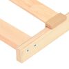 vidaXL Βάση κρεβατιού με λάμες Καφέ 100 x 190 cm Στερεό Ξύλο Μηλιάς