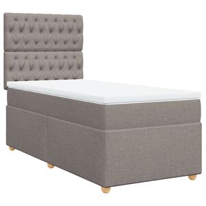 vidaXL &Kappa;&rho;&epsilon;&beta;ά&tau;&iota; Boxspring &mu;&epsilon; &Sigma;&tau;&rho;ώ&mu;&alpha; Taupe 80x200 &epsilon;&kappa;. &Upsilon;&phi;&alpha;&sigma;&mu;ά&tau;&iota;&nu;&omicron;