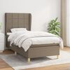 vidaXL &Kappa;&rho;&epsilon;&beta;ά&tau;&iota; Boxspring &mu;&epsilon; &Sigma;&tau;&rho;ώ&mu;&alpha; Taupe 90x200 &epsilon;&kappa;. &Upsilon;&phi;&alpha;&sigma;&mu;ά&tau;&iota;&nu;&omicron;