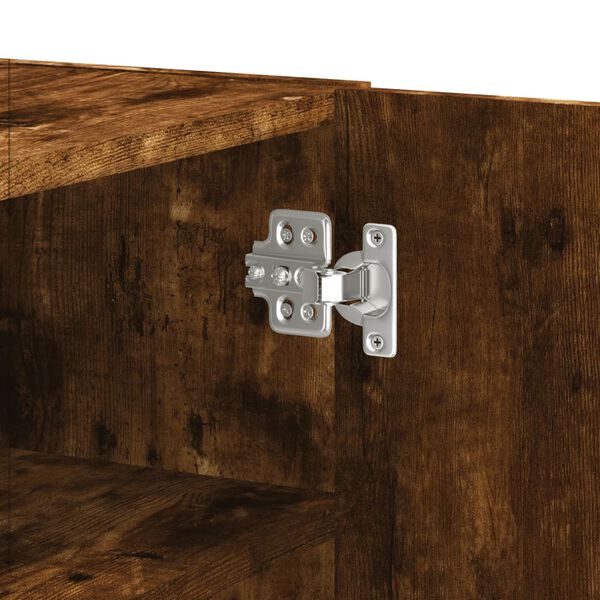 vidaXL Ντουλάπι Τοίχου Καπνιστή Δρυς 75x35x60 εκ. Επεξεργασμένο Ξύλο
