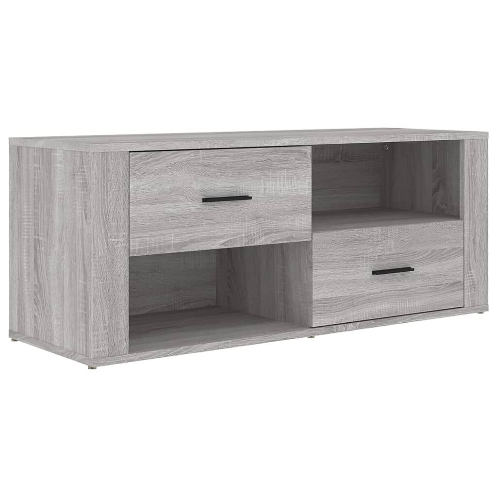 vidaXL Έπιπλο Τηλεόρασης Γκρι Sonoma 100x35x40 εκ. από Επεξεργ. Ξύλο