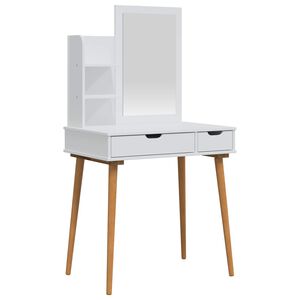 vidaXL &Sigma;&epsilon;&tau; &Tau;&rho;&alpha;&pi;&epsilon;&zeta;&iota;&omicron;ύ &Mu;&alpha;&kappa;&iota;&gamma;&iota;ά&zeta; FAUSKE 3 &tau;&mu;&chi;. &Lambda;&epsilon;&upsilon;&kappa;ό 76 x 50 x 143 &epsilon;&kappa;