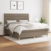 vidaXL &Kappa;&rho;&epsilon;&beta;ά&tau;&iota; Boxspring &mu;&epsilon; &Sigma;&tau;&rho;ώ&mu;&alpha; Taupe 180x200 &epsilon;&kappa;. &Upsilon;&phi;&alpha;&sigma;&mu;ά&tau;&iota;&nu;&omicron;