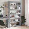 vidaXL Βιβλιοθήκη Γκρι sonoma 100 x 30 x 198 εκ. Επεξεργασμένο ξύλο
