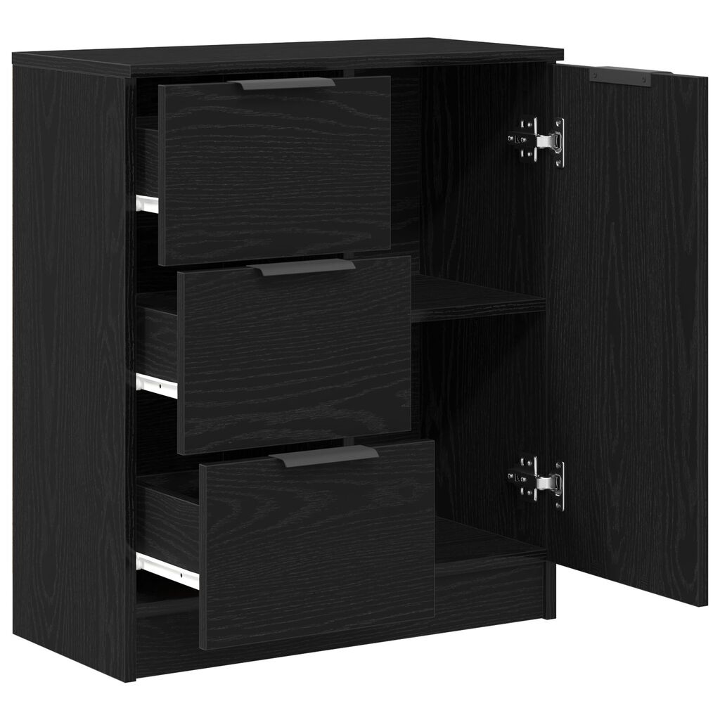 vidaXL Μαύρος Διπλωμένος Μπουφές 60x30x70 εκ. Κατασκευασμένος από Επεξεργασμένο Ξύλο