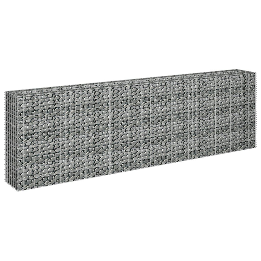 vidaXL Συρματοκιβώτιο-Γλάστρα Υπερυψωμένη 270x30x90 εκ. Γαλβ. Χάλυβας