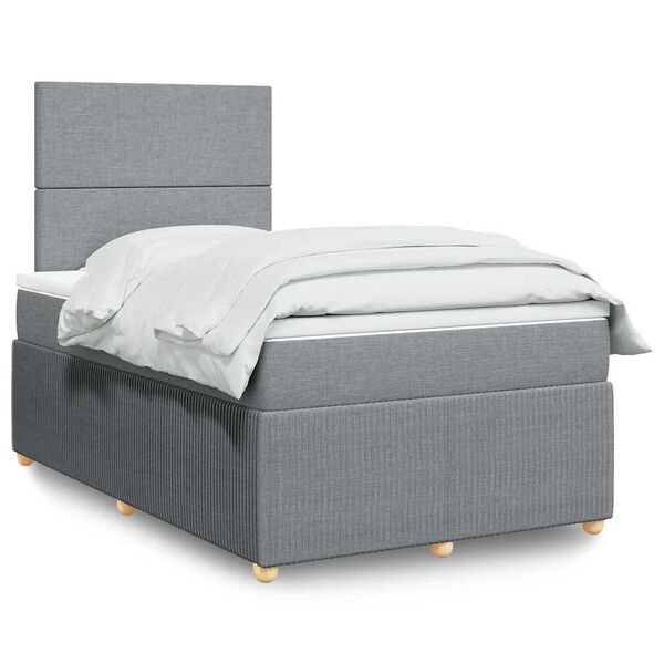 vidaXL &Kappa;&rho;&epsilon;&beta;ά&tau;&iota; Boxspring &mu;&epsilon; &Sigma;&tau;&rho;ώ&mu;&alpha; &Alpha;&nu;&omicron;&iota;&chi;&tau;ό &Gamma;&kappa;&rho;&iota; 120x200 &epsilon;&kappa;. &Upsilon;&phi;&alpha;&sigma;&mu;ά&tau;&iota;&nu;&omicron;