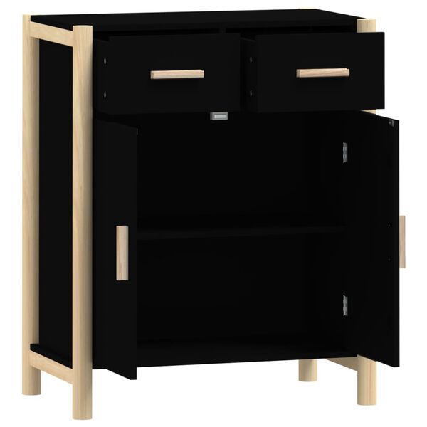 vidaXL Ντουλάπι Μαύρο 62 x 38 x 75 εκ. από Επεξεργασμένο Ξύλο