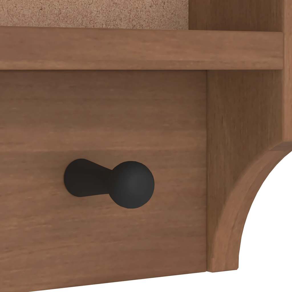 vidaXL Επίτοιχη κρεμάστρα παλτών SANDNES 45x12x35 εκ.Πεύκο μασίφ ξύλο