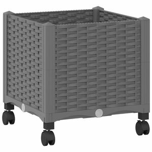 vidaXL &Kappa;ή&pi;&omicron;&sigmaf; &Gamma;&lambda;&alpha;&sigma;&tau;&rho;ά&kappa;&iota; &mu;&epsilon; &Rho;&omicron;&delta;ά&kappa;&iota;&alpha; &Alpha;&nu;&omicron;&iota;&chi;&tau;ό &gamma;&kappa;&rho;&iota; 40 x 40 x 48 cm PP
