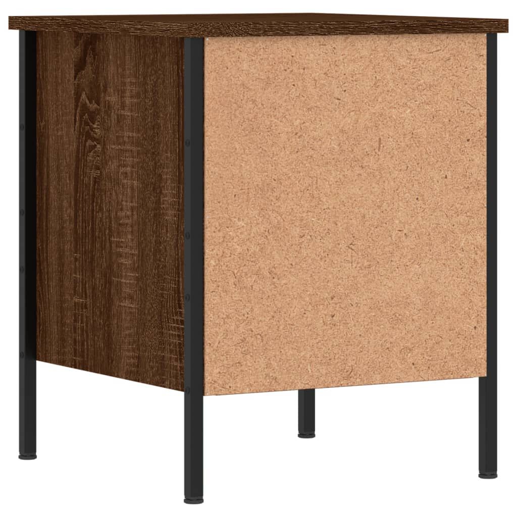 vidaXL Κομοδίνα 2 Τεμ. Καφέ Δρυς 40x42x50 εκ. από Επεξεργασμένο Ξύλο