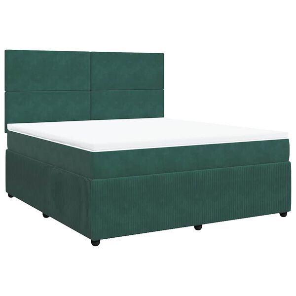 vidaXL &Kappa;&rho;&epsilon;&beta;ά&tau;&iota; Boxspring &mu;&epsilon; &Sigma;&tau;&rho;ώ&mu;&alpha; &Sigma;&kappa;&omicron;ύ&rho;&omicron; &Pi;&rho;ά&sigma;&iota;&nu;&omicron; 180x200&epsilon;&kappa;. &Beta;&epsilon;&lambda;&omicron;ύ&delta;&iota;&nu;&omicron;