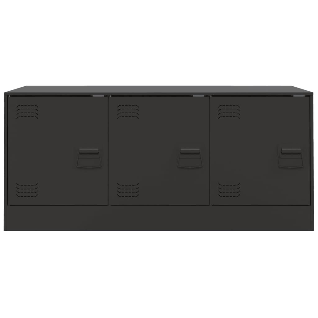 vidaXL Έπιπλο Τηλεόρασης Μαύρο 99x39x44 εκ. από Ατσάλι