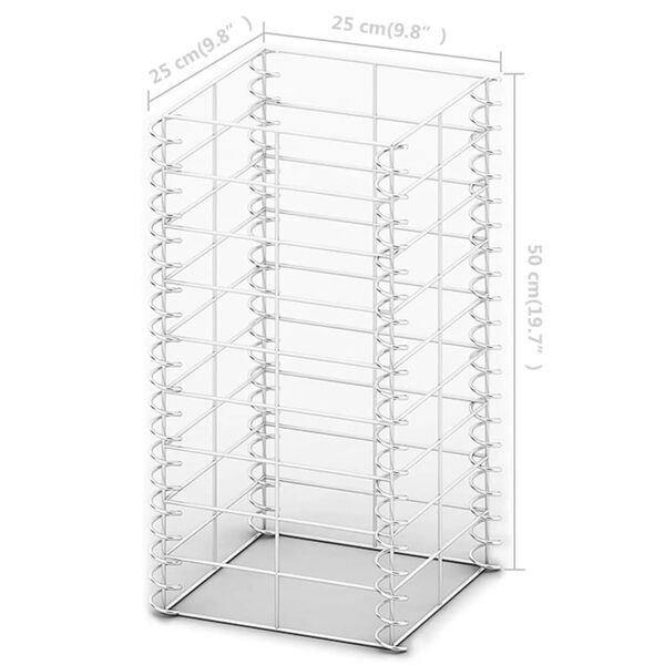 vidaXL Συρματοκιβώτια Σετ 3 τεμ. 25 x 25 x 50 εκ. Γαλβανισμένο Σύρμα