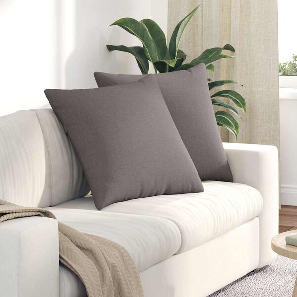 vidaXL &Mu;&alpha;&xi;&iota;&lambda;ά&rho;&iota; &Kappa;&alpha;&nu;&alpha;&pi;έ 2 pcs Taupe 80 x 80 cm ύ&phi;&alpha;&sigma;&mu;&alpha;