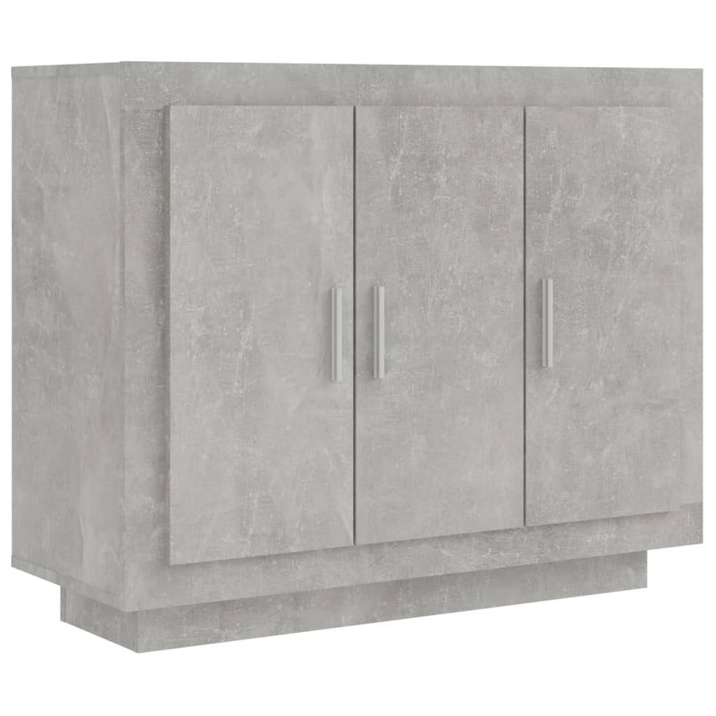 vidaXL Ντουλάπι Γκρι Σκυροδέματος 92 x 35 x 75 εκ. Επεξεργασμένο Ξύλο