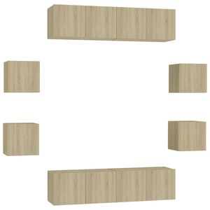 vidaXL Έ&pi;&iota;&pi;&lambda;&alpha; &Tau;&eta;&lambda;&epsilon;ό&rho;&alpha;&sigma;&eta;&sigmaf; &Sigma;&epsilon;&tau; 8 &Tau;&epsilon;&mu;&alpha;&chi;ί&omega;&nu; Sonoma &Delta;&rho;&upsilon;&sigmaf; &alpha;&pi;ό &Epsilon;&pi;&epsilon;&xi;. &Xi;ύ&lambda;&omicron;