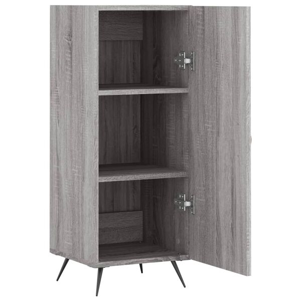 vidaXL Ντουλάπι Γκρι Sonoma 34,5x34x90 εκ. από Επεξεργασμένο Ξύλο