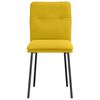 vidaXL Καρέκλες Τραπεζαρίας 4 τεμ. Κίτρινες Βελούδινες