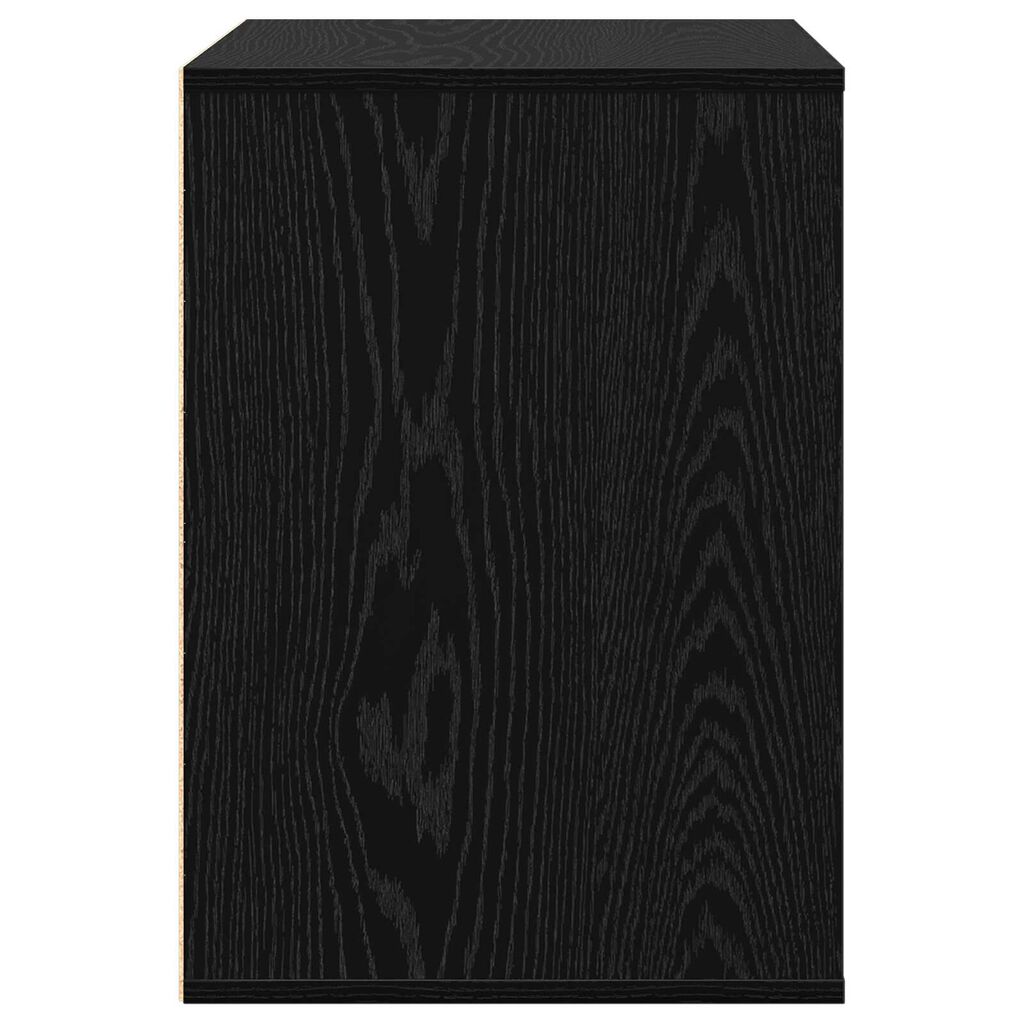vidaXL Γωνιακό Κουτί με Συρτάρια Μαύρη Δρυς 60x41x58 εκ. Επεξεργασμένο Ξύλο