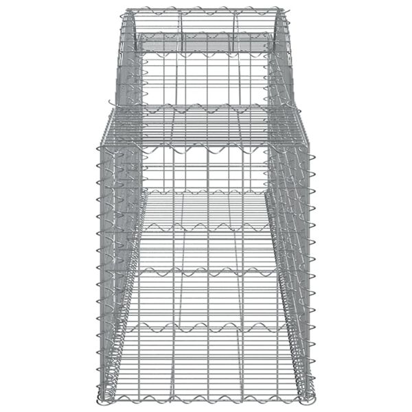 vidaXL Συρματοκιβώτια Τοξωτά 8 τεμ. 300x50x60/80 εκ. Γαλβαν. Ατσάλι