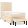 vidaXL &Kappa;&rho;&epsilon;&beta;ά&tau;&iota; Boxspring &mu;&epsilon; &Sigma;&tau;&rho;ώ&mu;&alpha; &Kappa;&rho;&epsilon;&mu; 90x200 &epsilon;&kappa;.&Upsilon;&phi;&alpha;&sigma;&mu;ά&tau;&iota;&nu;&omicron;