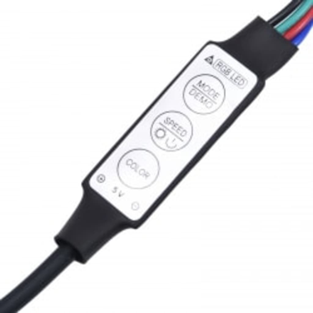 vidaXL Έπιπλο Τηλεόρασης με LED Λευκό 290 x 36,5 x 40 εκ.