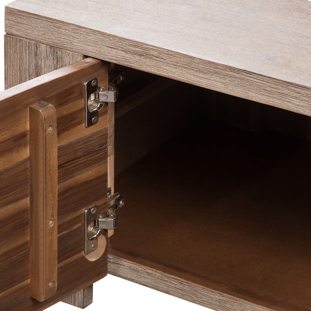 vidaXL Έπιπλο Τηλεόρασης 140x38x40 εκ. Μασίφ Βουρτσισμένο Ξύλο Ακακίας