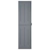vidaXL Ντουλάπι Αποθήκευσης Κήπου Γκρι 65x45x172 εκ. από Ρατάν PP