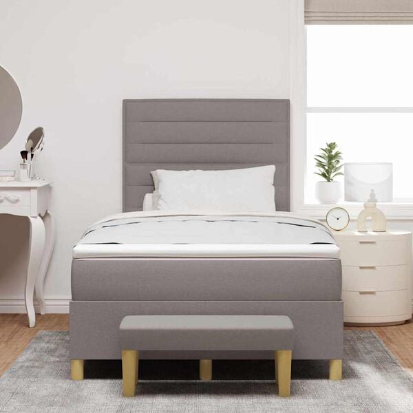 vidaXL &Kappa;&rho;&epsilon;&beta;ά&tau;&iota; &mu;&epsilon; &epsilon;&lambda;&alpha;&tau;ή&rho;&iota;&alpha; &mu;&epsilon; &sigma;&tau;&rho;ώ&mu;&alpha; Taupe 120 x 200 cm ύ&phi;&alpha;&sigma;&mu;&alpha;