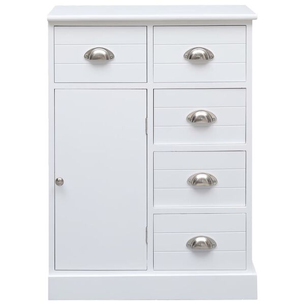 vidaXL Ντουλάπι με 10 Συρτάρια Λευκό 113 x 30 x 79 εκ. από Ξύλο