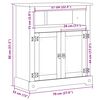 vidaXL Ντουλάπι Μπάνιου Corona 70x33x80 εκ. από Μασίφ Ξύλο Πεύκου