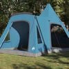 vidaXL Σκηνίτσα Teepee με στέγη με αποθήκευση Μπλε 545 x 450 x 295 εκ