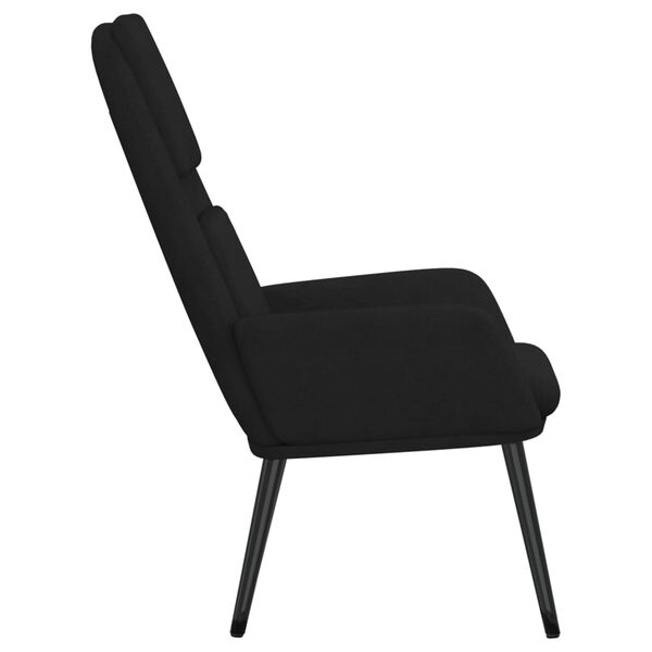 vidaXL Πολυθρόνα Relax Μαύρη Υφασμάτινη