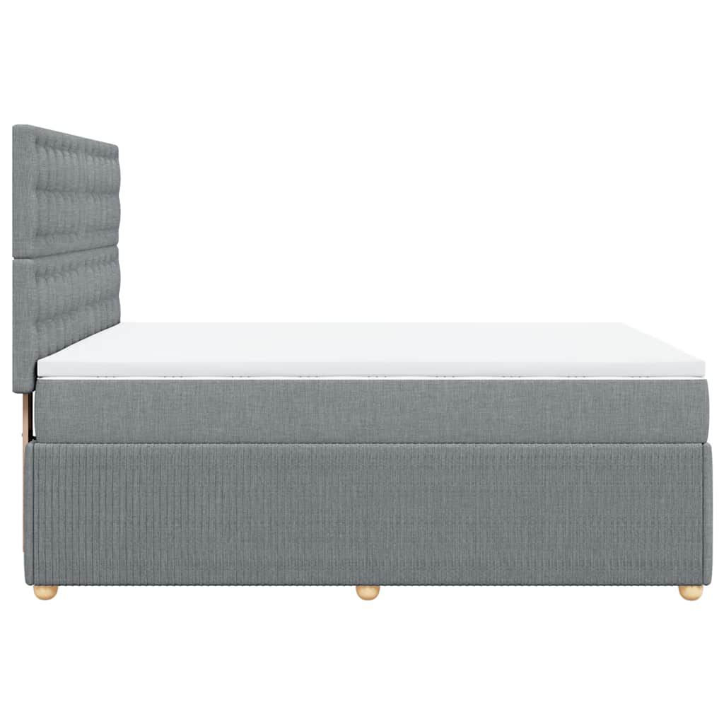 vidaXL Κρεβάτι Boxspring με Στρώμα Αν. Πράσινο 160x200εκ Υφασμάτινο