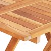 vidaXL Σετ Επίπλων Mπιστρό 3 τεμ. Μασίφ Ξύλο Teak με Μαύρα Μαξιλάρια
