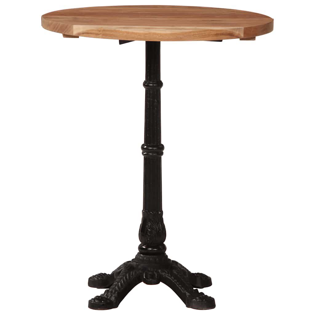 vidaXL Τραπέζι Bistro Ø60 x 76 εκ. Μασίφ Ξύλο Ακακίας