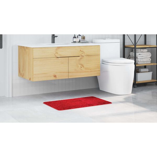 vidaXL Πατάκι μπάνιου Κόκκινο 50 x 80 cm Πολυπροπυλένιο
