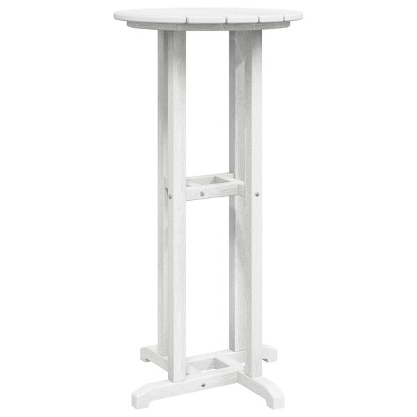 vidaXL Τραπέζι μπαρ Λευκό 55 x 55 x 107 cm HDPE