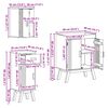vidaXL Σετ Επίπλων Μπάνιου με συρτάρι 3 pcs Καφέ 114 x 43 x 73.5 εκ.