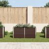 vidaXL Ζαρντινιέρα Υπερυψωμένη Καφέ 160x40x77 εκ. Γαλβανισμ. Χάλυβας
