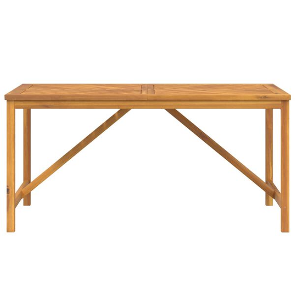 vidaXL Τραπεζαρία Κήπου 150 x 90 x 74 εκ. από Μασίφ Ξύλο Ακακίας